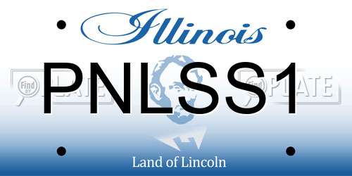 PNLSS1 Illinois License Plate