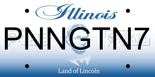 PNNGTN7 Illinois License Plate