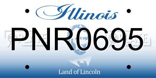 PNR0695 Illinois License Plate