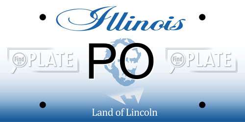 PO Illinois License Plate