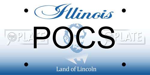 POCS Illinois License Plate
