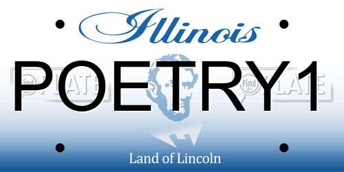POETRY1 Illinois License Plate