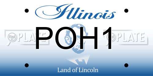 POH1 Illinois License Plate