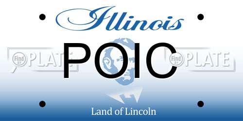 POIC Illinois License Plate