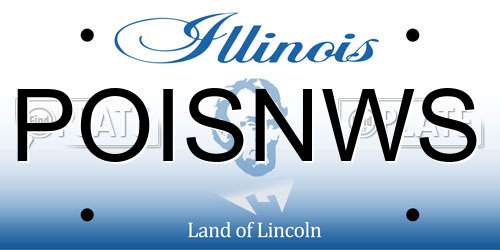 POISNWS Illinois License Plate