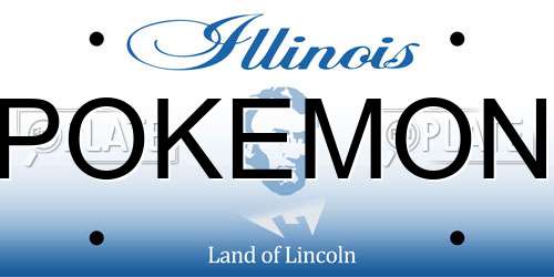 POKEMON Illinois License Plate