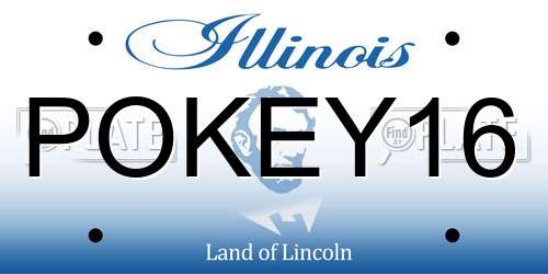 POKEY16 Illinois License Plate
