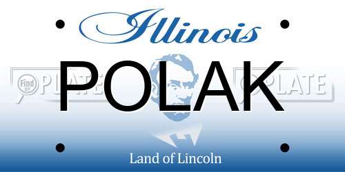 POLAK Illinois License Plate