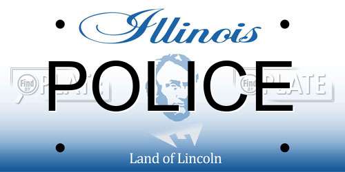 POLICE Illinois License Plate