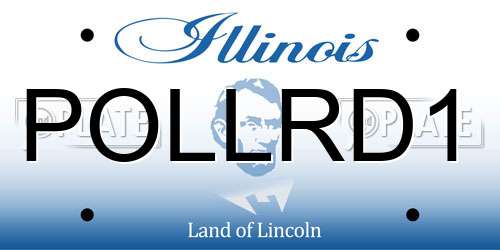 POLLRD1 Illinois License Plate