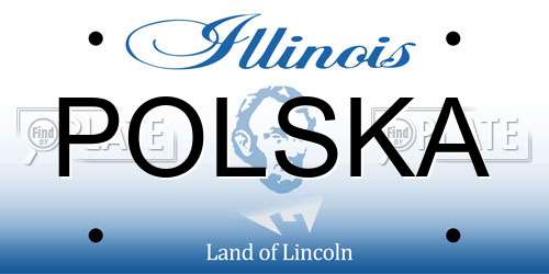 POLSKA Illinois License Plate