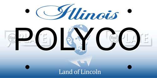 POLYCO Illinois License Plate