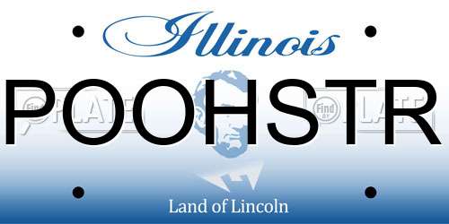 POOHSTR Illinois License Plate