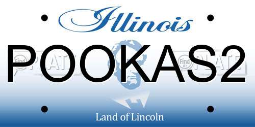 POOKAS2 Illinois License Plate