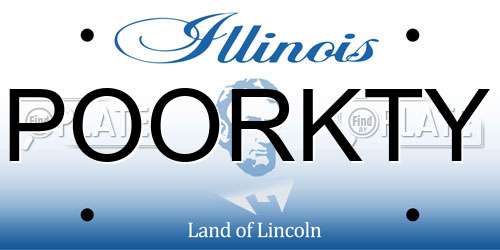 POORKTY Illinois License Plate