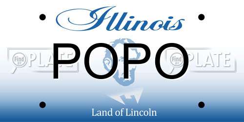 POPO Illinois License Plate