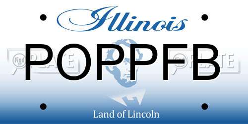 POPPFB Illinois License Plate