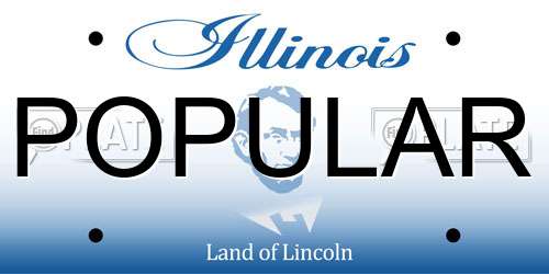 POPULAR Illinois License Plate