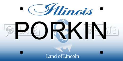 PORKIN Illinois License Plate