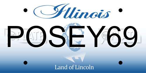 POSEY69 Illinois License Plate