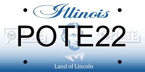 POTE22 Illinois License Plate