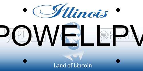 POWELLPV Illinois License Plate