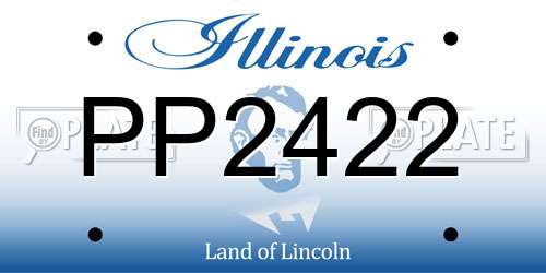 PP2422 Illinois License Plate