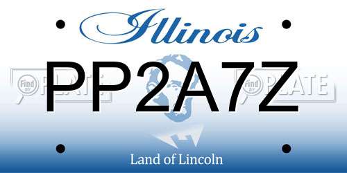 PP2A7Z Illinois License Plate