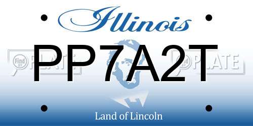 PP7A2T Illinois License Plate