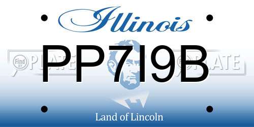 PP7I9B Illinois License Plate