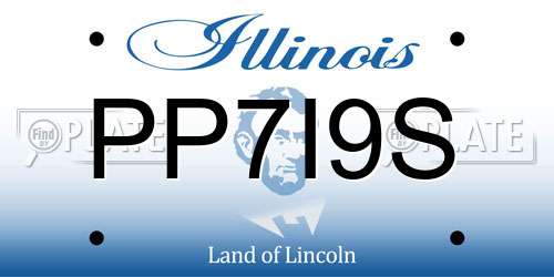 PP7I9S Illinois License Plate