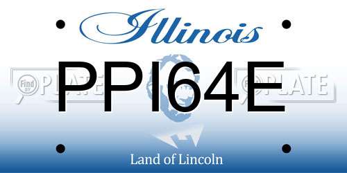 PPI64E Illinois License Plate