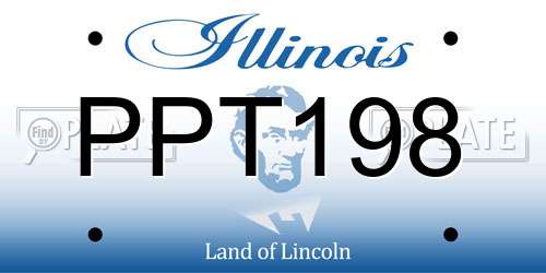 PPT198 Illinois License Plate