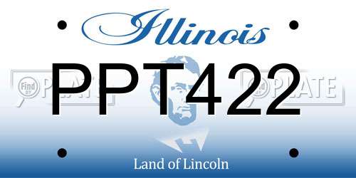 PPT422 Illinois License Plate