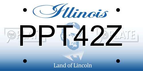 PPT42Z Illinois License Plate