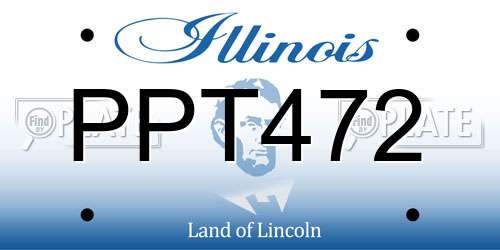 PPT472 Illinois License Plate