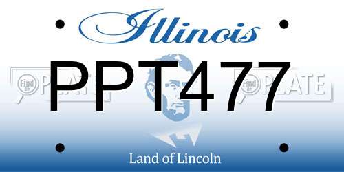 PPT477 Illinois License Plate