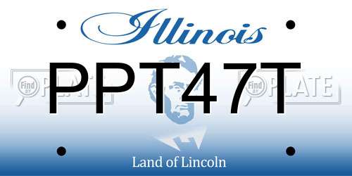 PPT47T Illinois License Plate