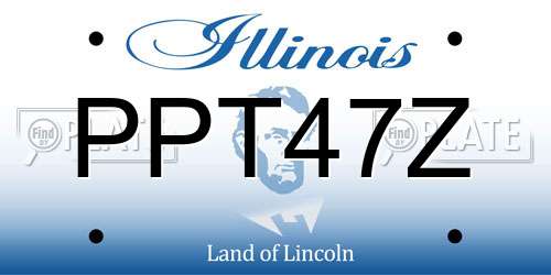 PPT47Z Illinois License Plate
