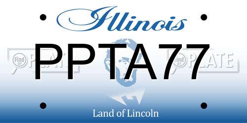 PPTA77 Illinois License Plate
