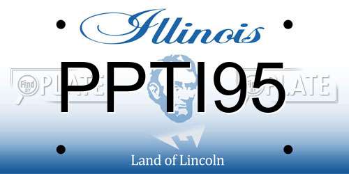 PPTI95 Illinois License Plate