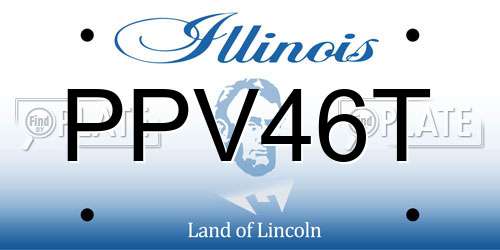 PPV46T Illinois License Plate