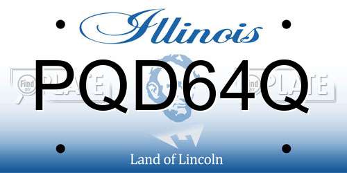 PQD64Q Illinois License Plate