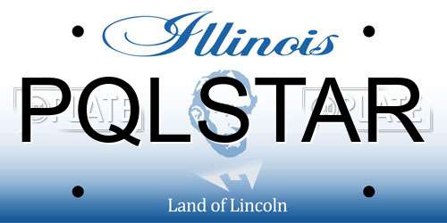 PQLSTAR Illinois License Plate