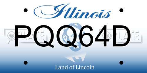 PQQ64D Illinois License Plate