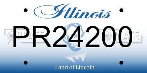 PR24200 Illinois License Plate