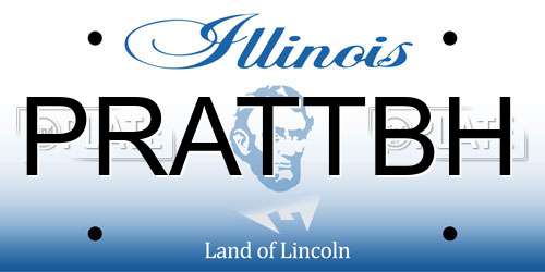 PRATTBH Illinois License Plate