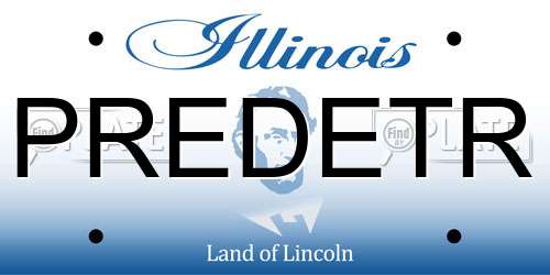 PREDETR Illinois License Plate