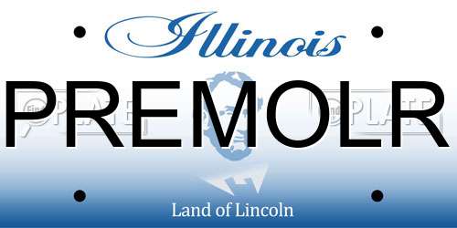 PREMOLR Illinois License Plate