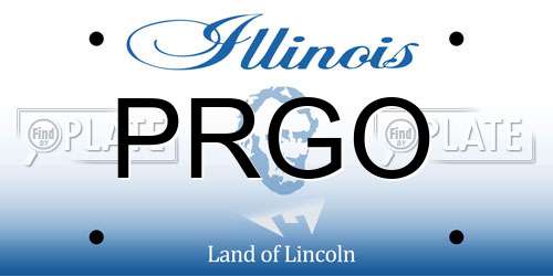 PRGO Illinois License Plate
